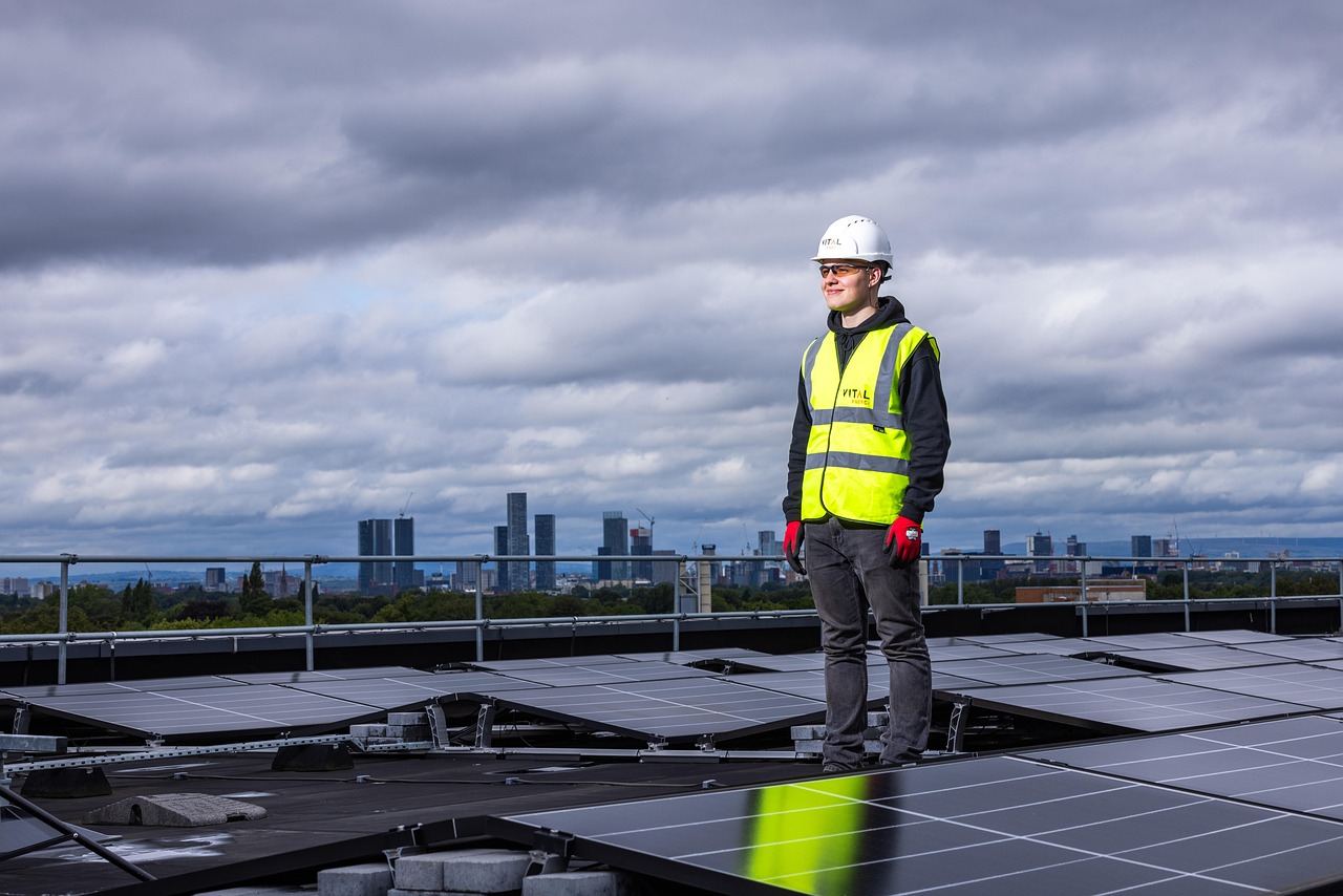 Rooftop solar installation